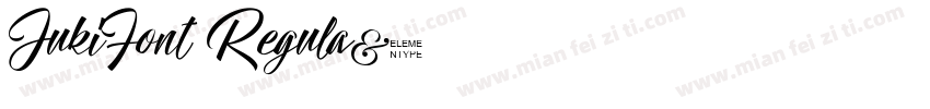 JukiFont Regula字体转换